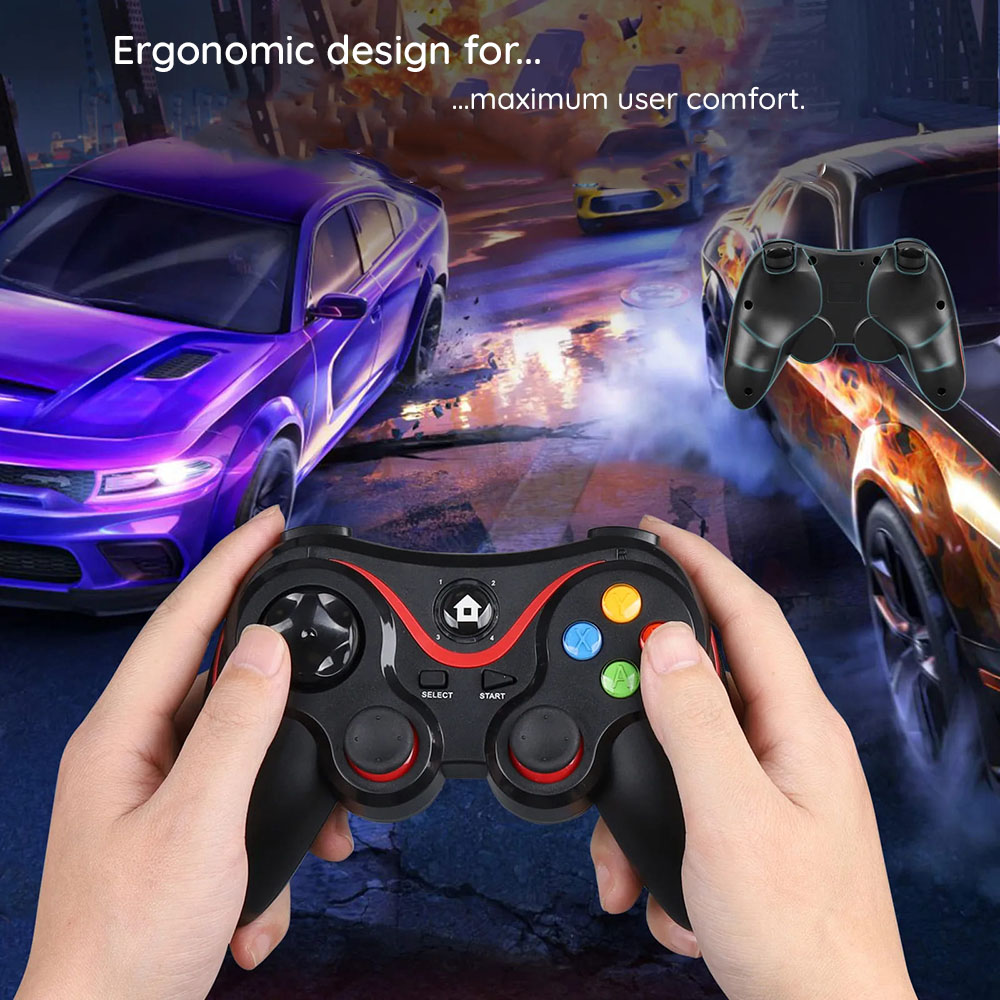Wireless Controller (V8) - Bluetooth V4.0, 2.4G - 400mAh - Blue
