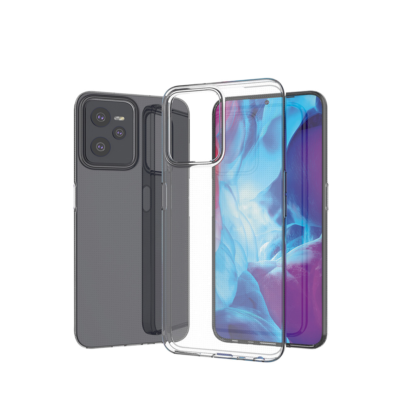 Transparent Protective Case for Realme C35 - Transparent
