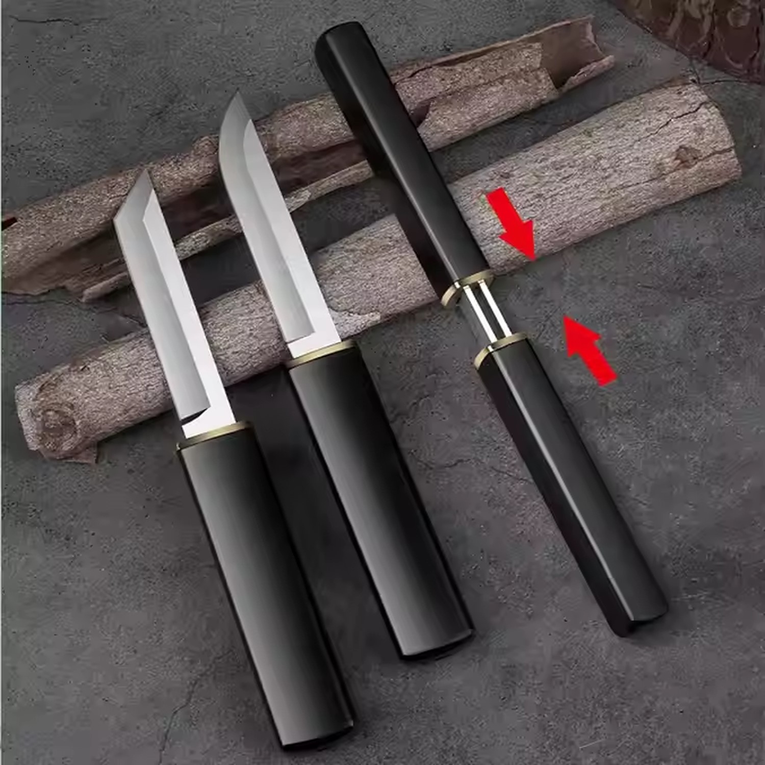 Outdoor Knife 2in1 - Brown