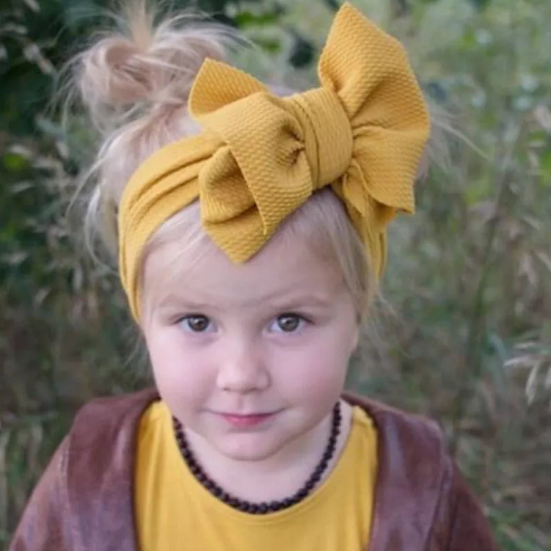 Children's headband Bow - Light Pink
