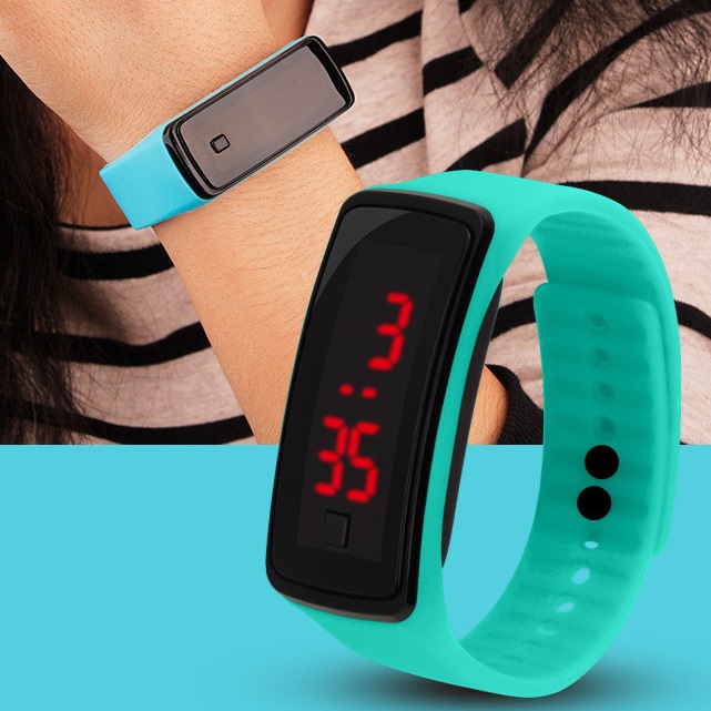 Electronic Silicone Watch - Purple
