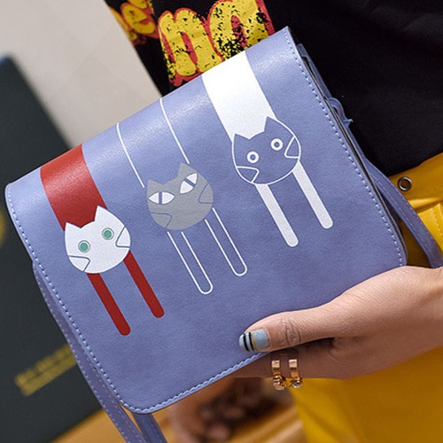 Mačičky handbag - Black