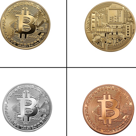 Bitcoin -Silver-plated/Gold