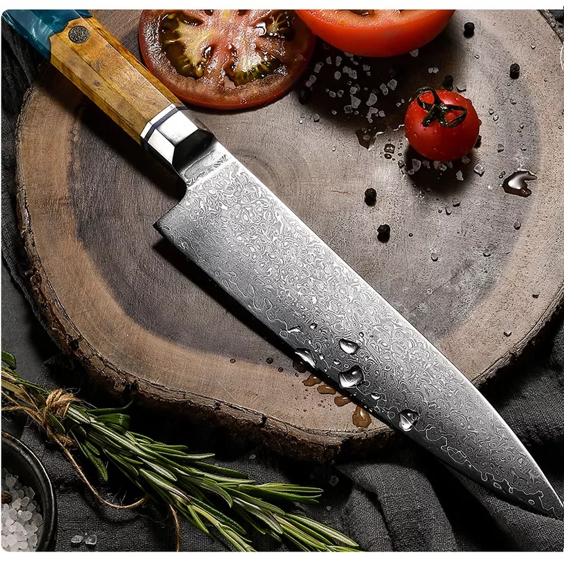 AO-20198 Damascus Kitchen Knife - Utility