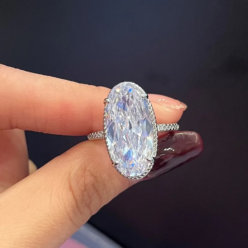CA-29923 Ring - Silver / Light Purple / 57mm