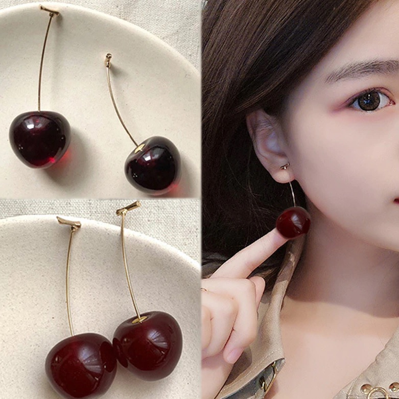 Cherries Earrings-Red/Type2