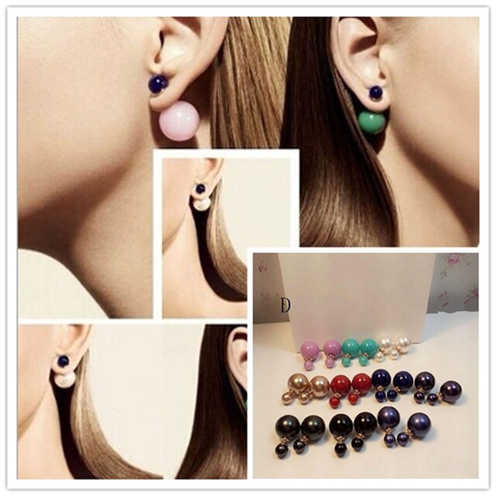 DB-787 Earrings - Glossy pink