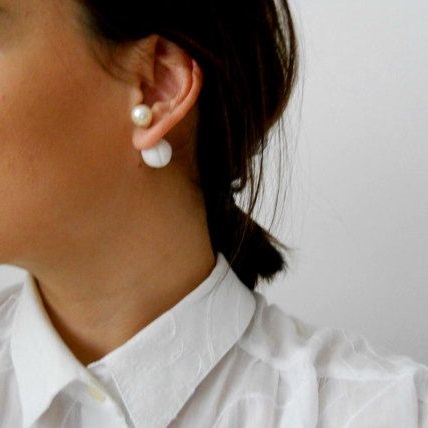 DB-787 Earrings - Glossy pink