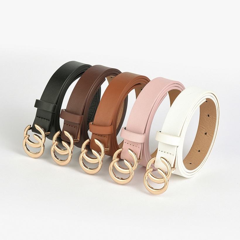 Double C Belt - Dark brown