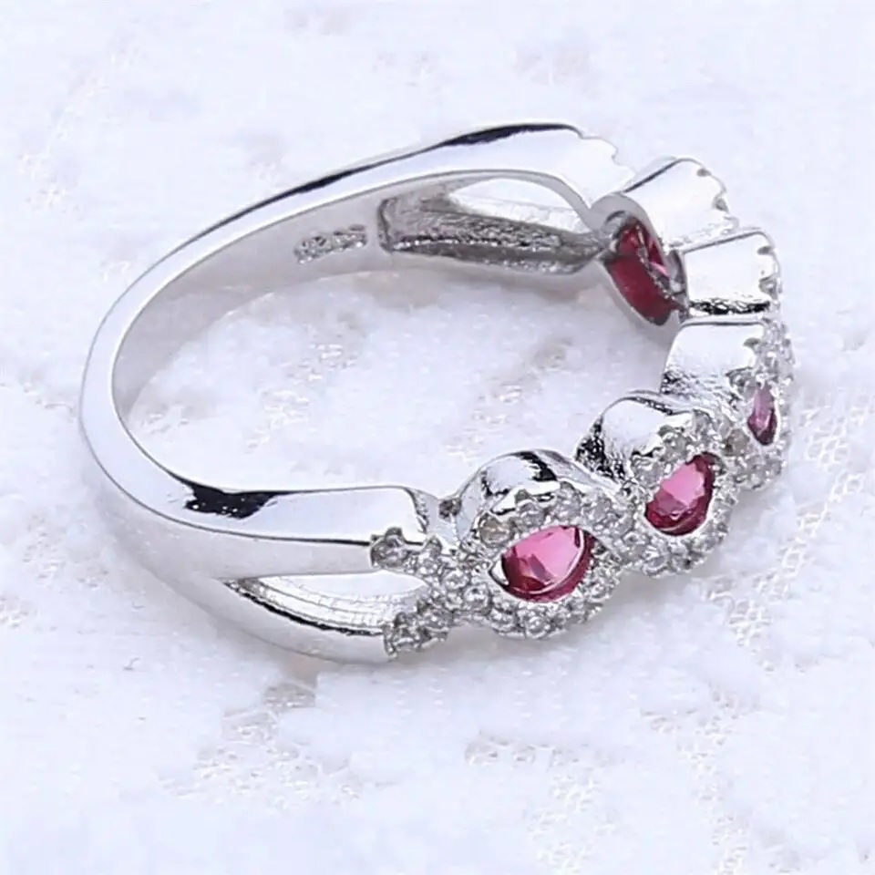EL-29932 Ring - Silver/Pink/57mm