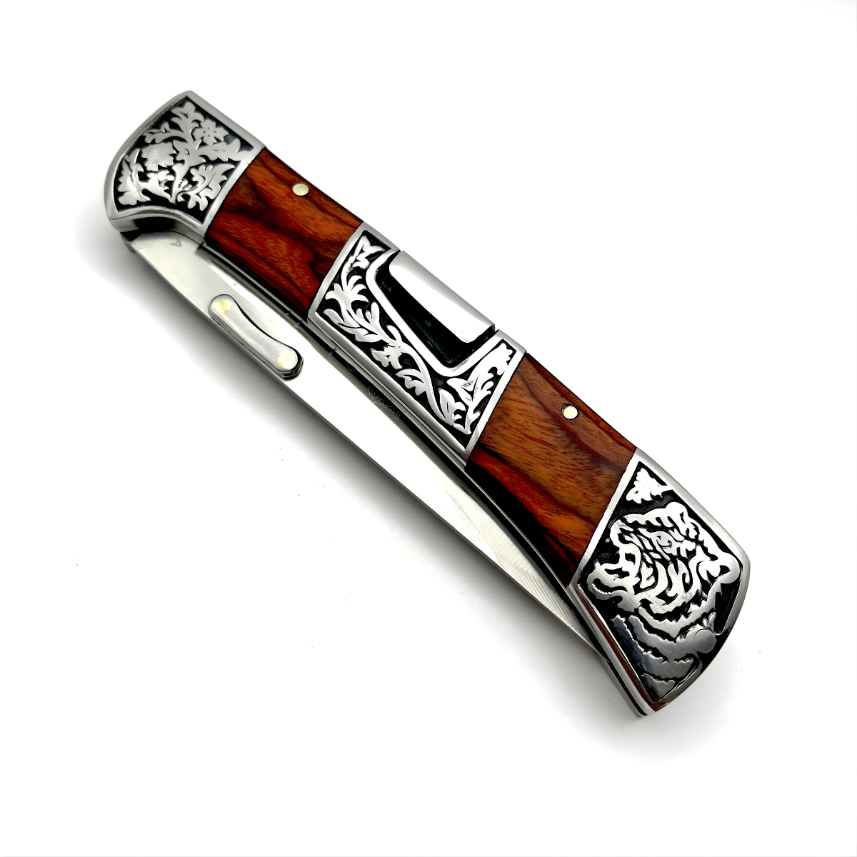 Outdoor Folding Knife B3159 - Black / Silver