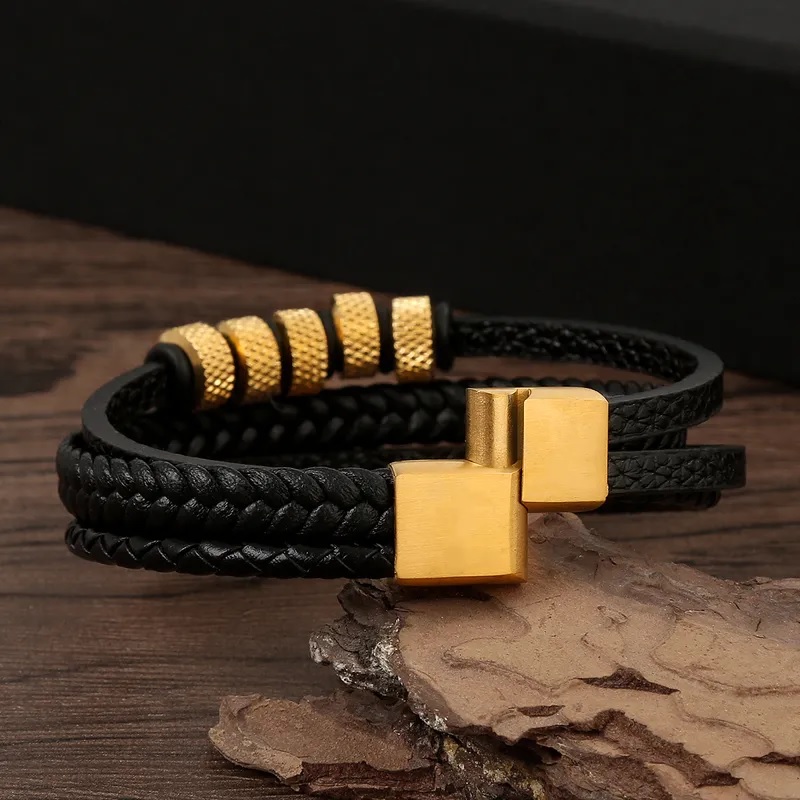 GI-33324 Bracelet - Black/Silver2