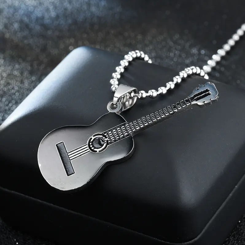 Guitar Necklace - Black
