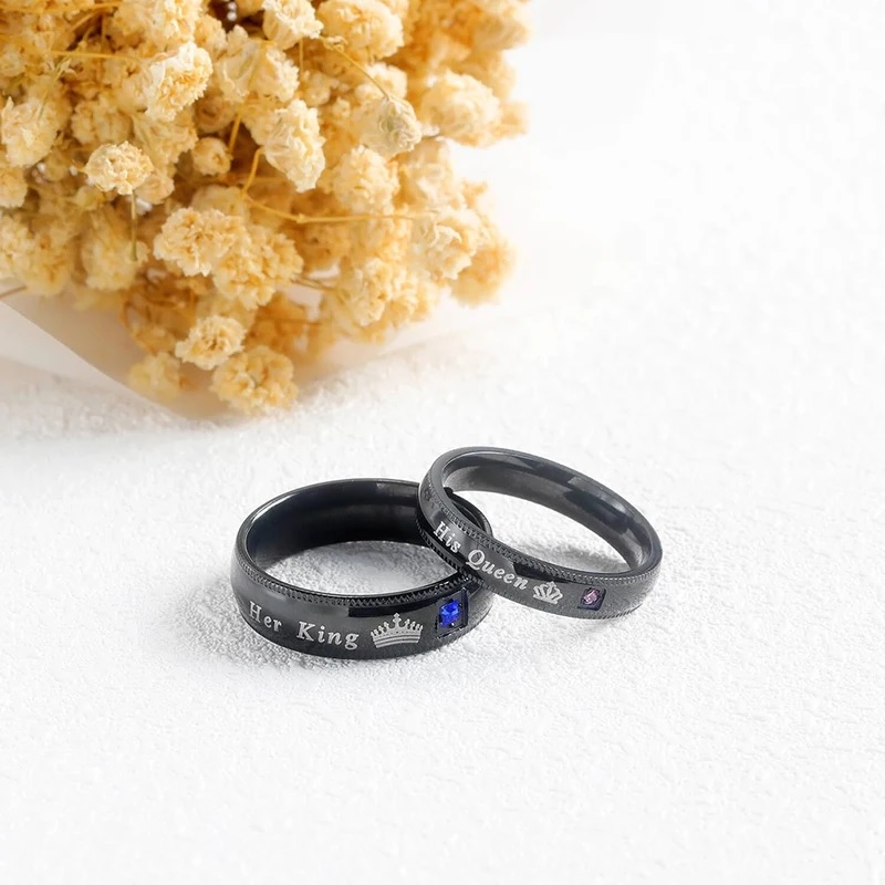 His Queen Ring-Black/69mm