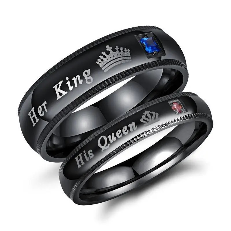 His Queen Ring-Black/69mm