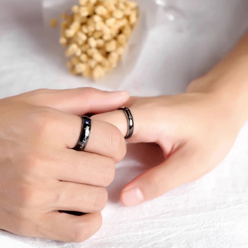 His Queen Ring-Black/69mm