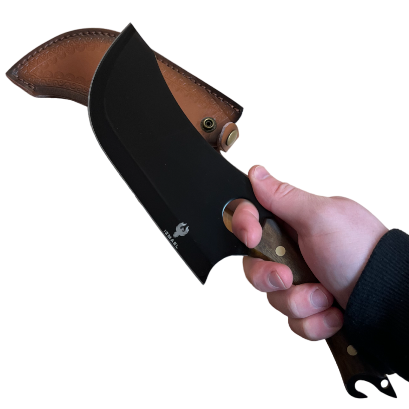 IS-25842 kitchen cleaver - Brown/With case