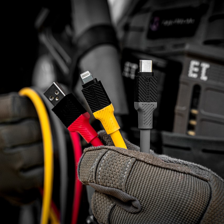 Tactical Fat Man USB - C / Lightning Cable - 1m - Gray