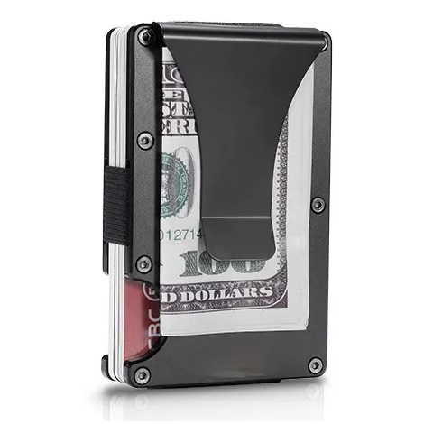 Metal case for cards - Brown