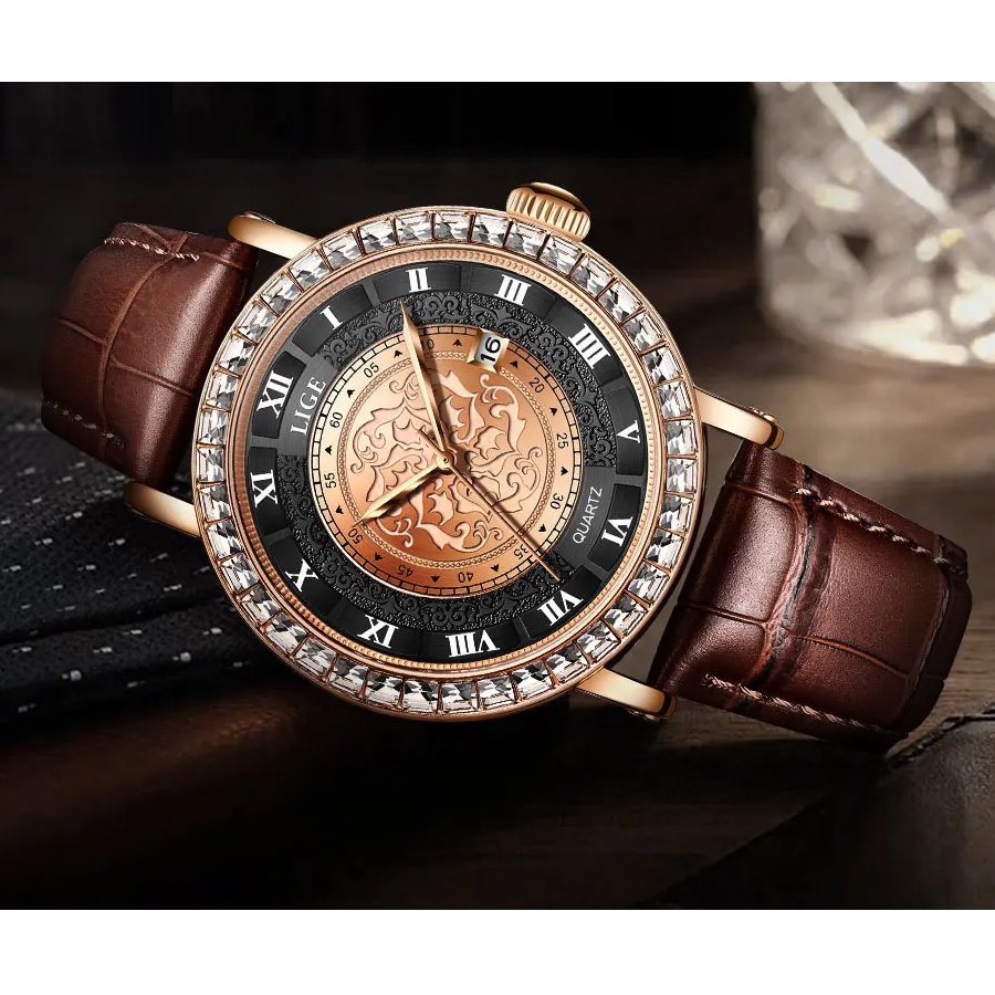 LIGE DE-29502 Watch - Black