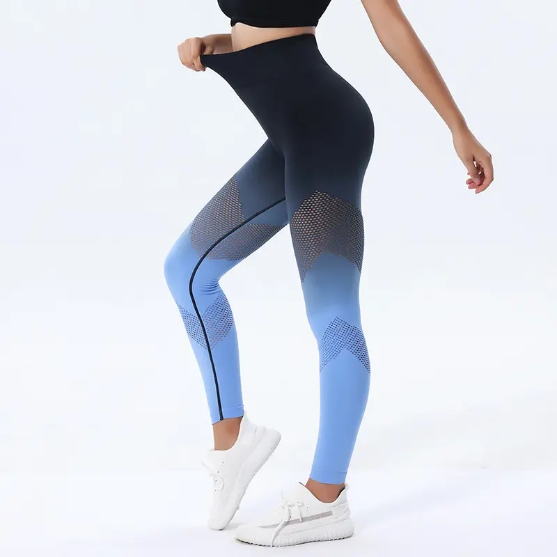 DY-24924 Push Up Leggings - Blue/M