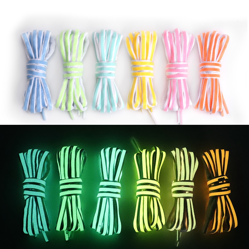 Reflective LU-18482 Shoelaces - Orange