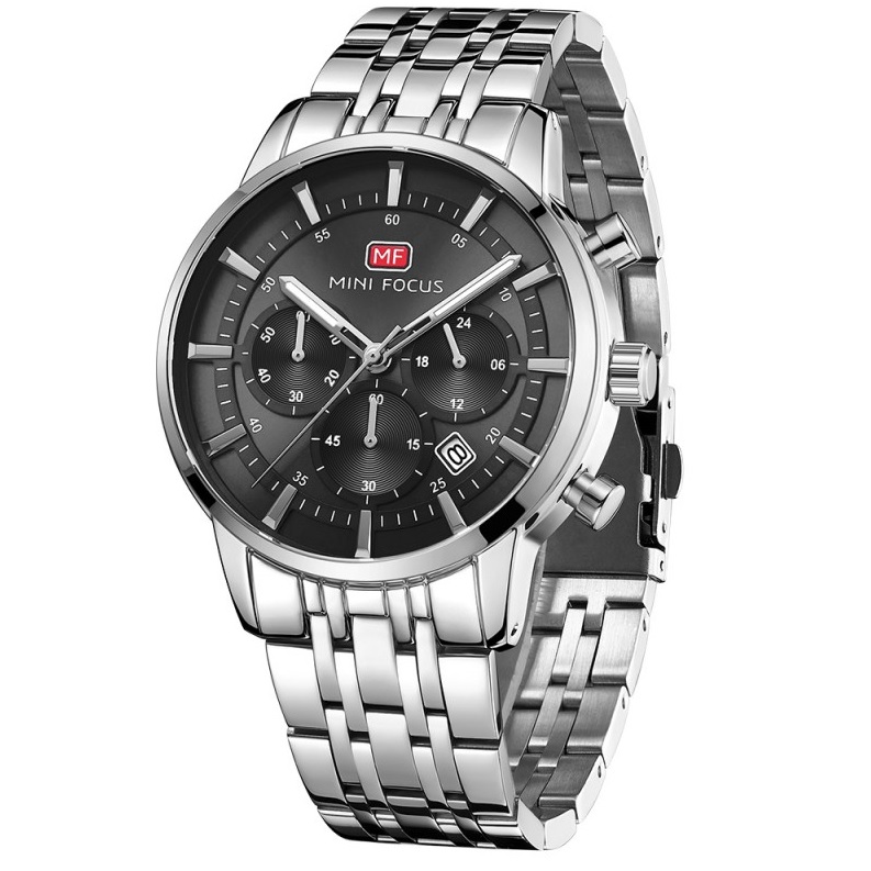 Mini Focus MD-23877 Watch - Silver / Blue