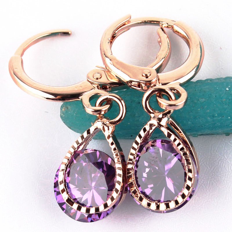 ST-478 Earrings - Purple