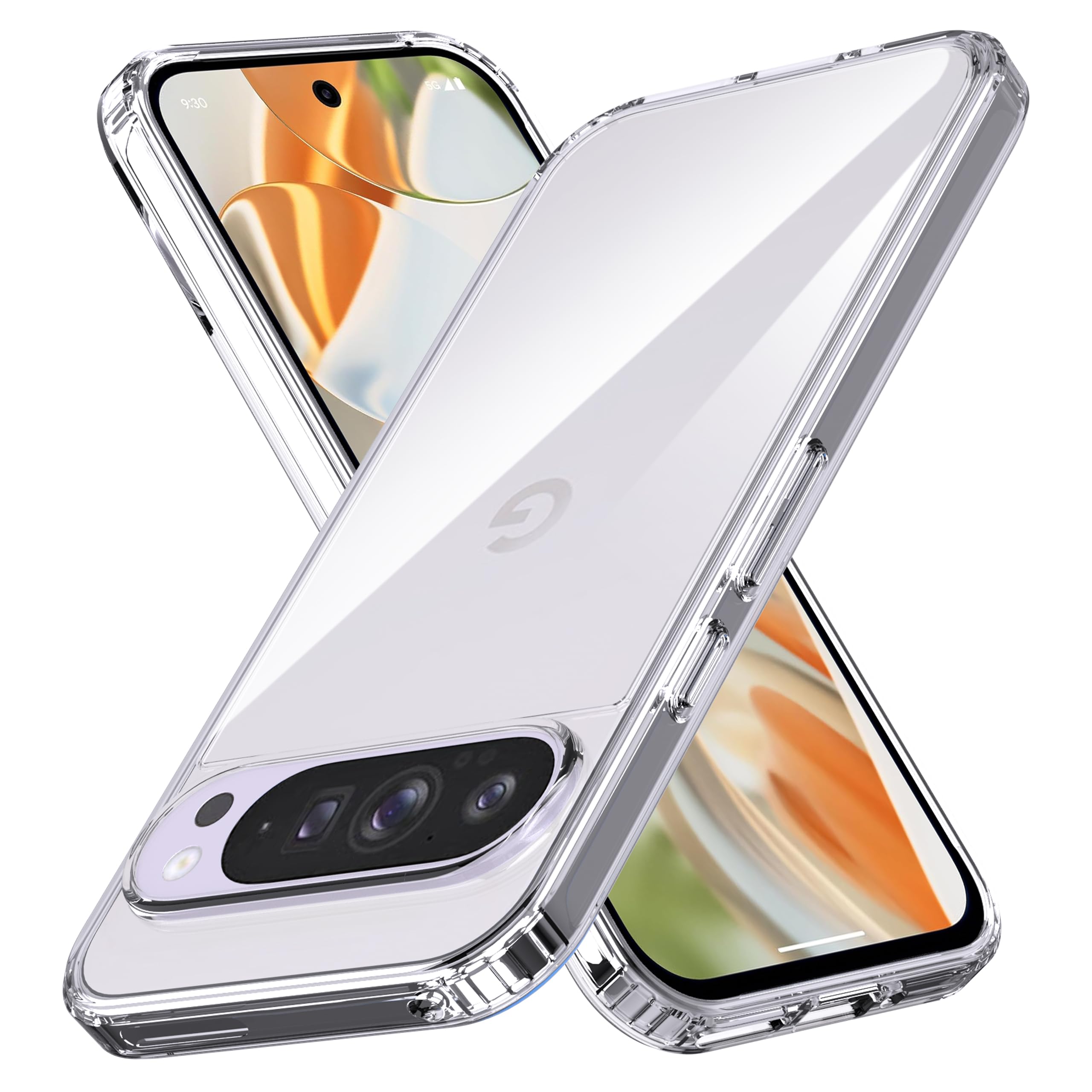 Transparent Protective Case for Google Pixel 9 - Transparent