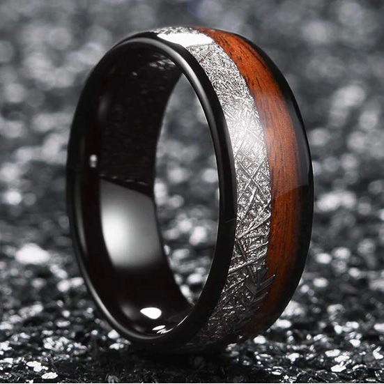 Arrow Ring - Silver/Brown/59mm