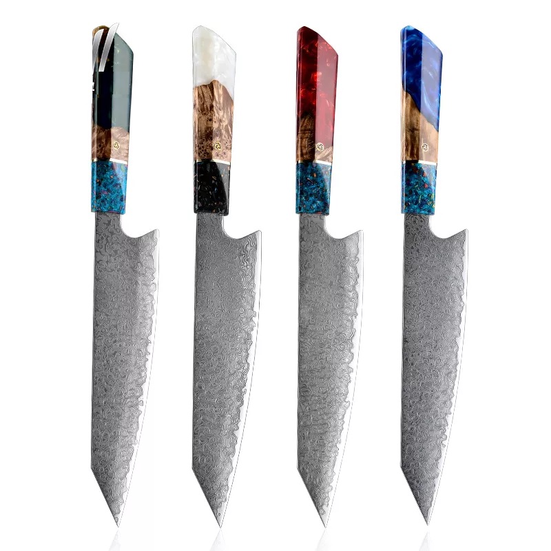 SA-20106 Damascus Kitchen Knife - Paring/White