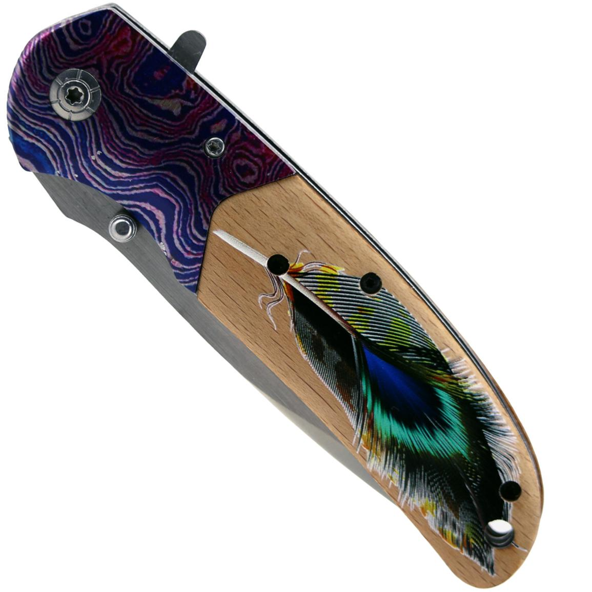 Outdoor Folding Knife YC-39080 - Type4 / Gray / Yellow