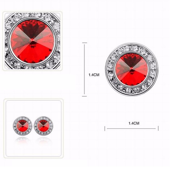 BL-1876 jewelry set - Red