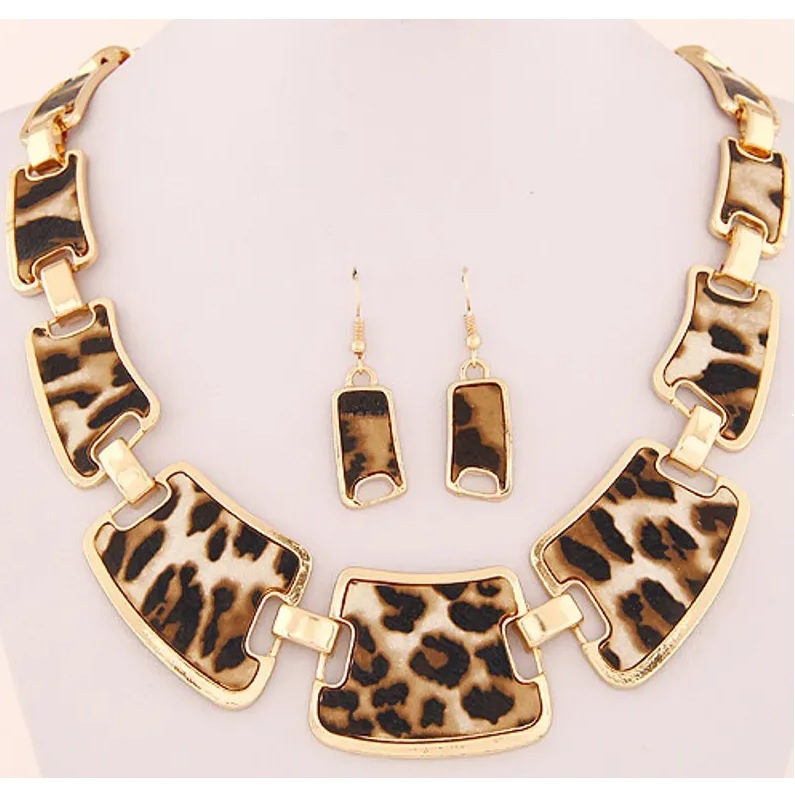 Leopard Set - Gold / Brown