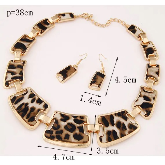 Leopard Set - Gold / Brown