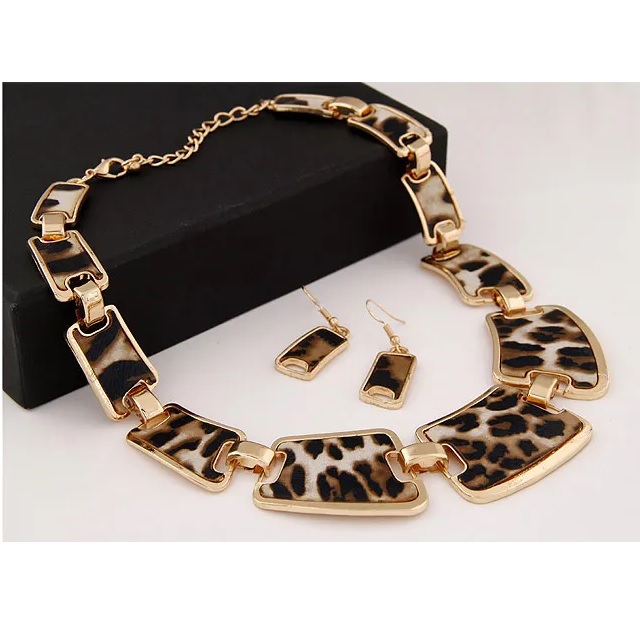 Leopard Set - Gold / Brown