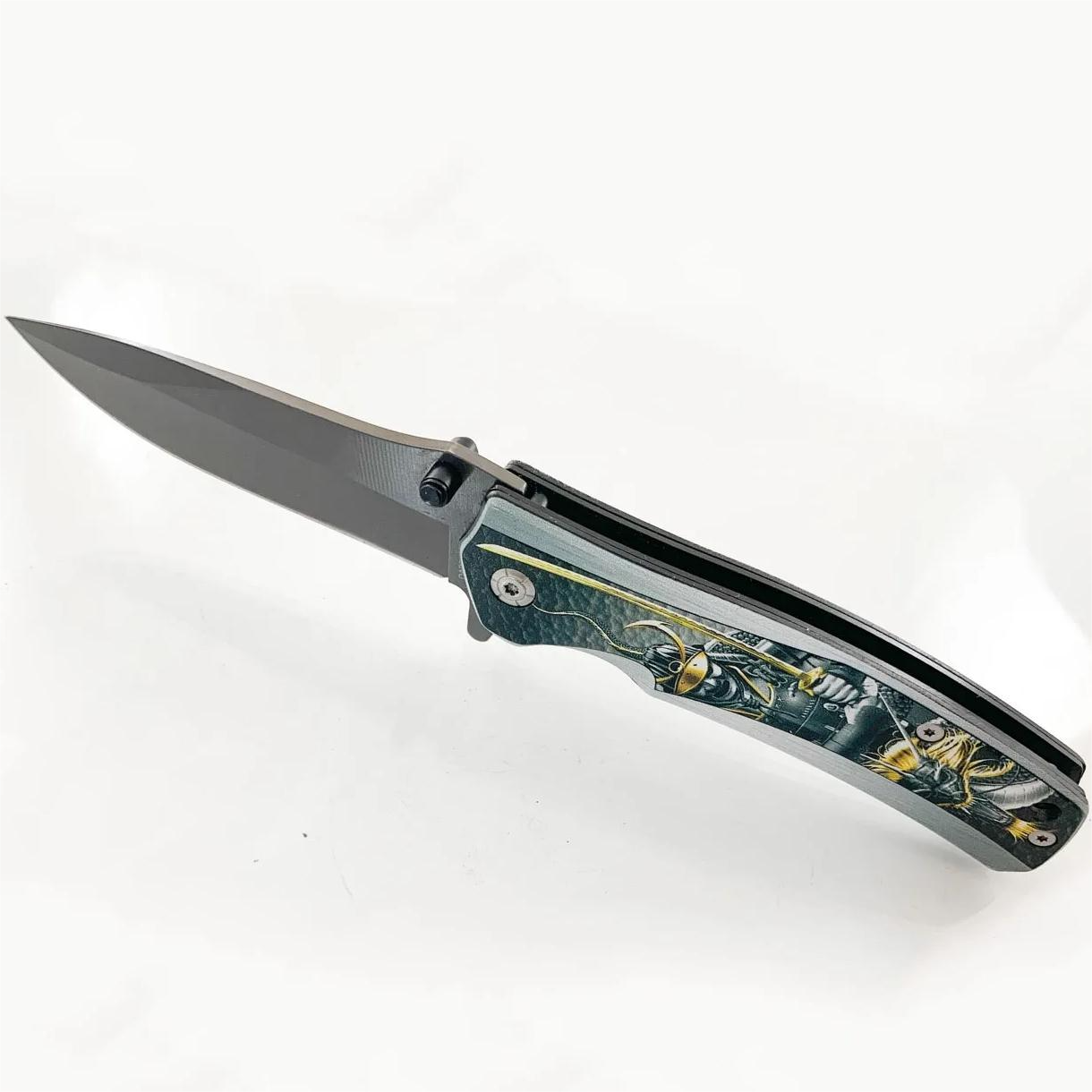 Outdoor Folding Knife YC-39080 - Type4 / Gray / Yellow