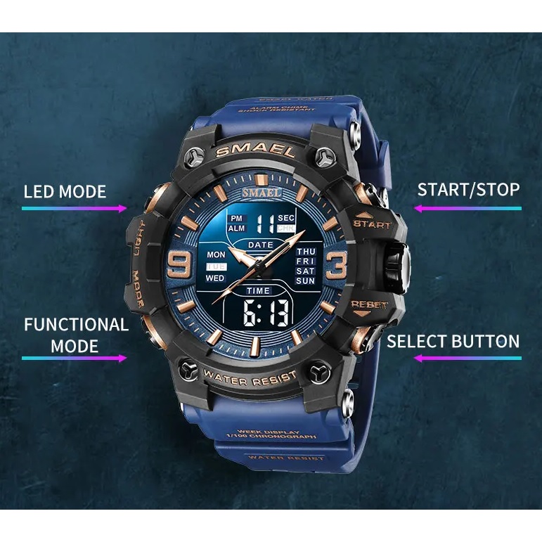 SMAEL TR-29453 Watch - Dark Green