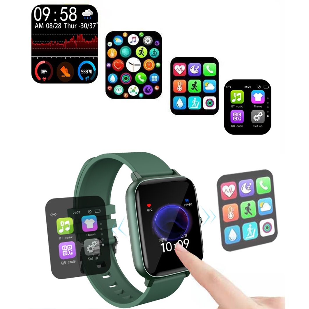 LIGE SI-24010 Smart Watch - Black/Type2