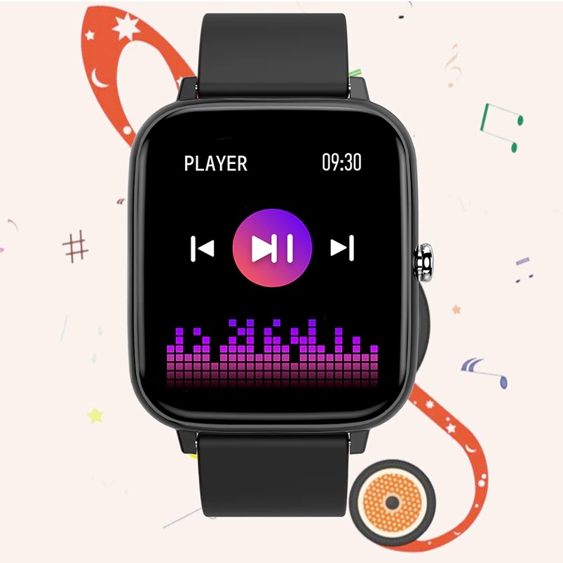 LIGE SI-24010 Smart Watch - Black/Type2