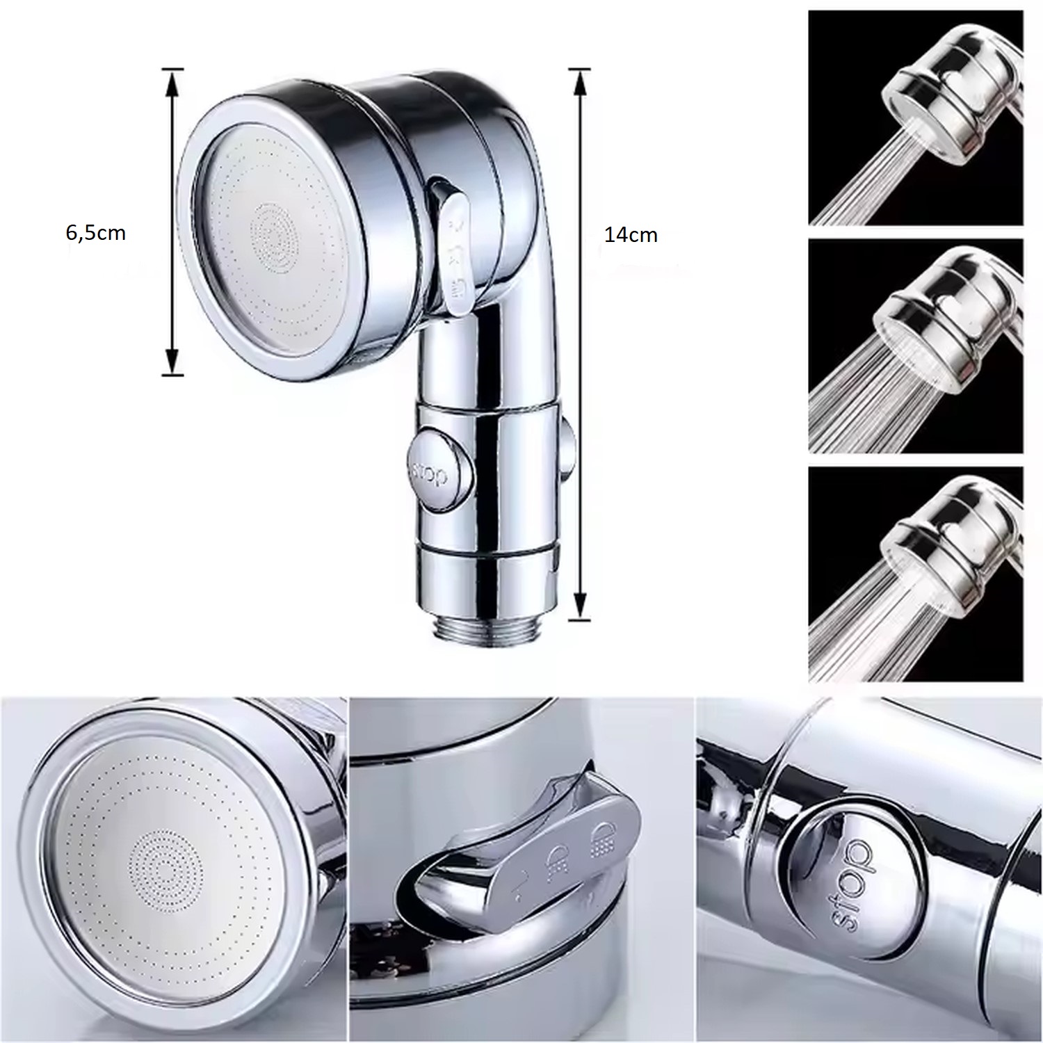 Sink Shower Head - Silver