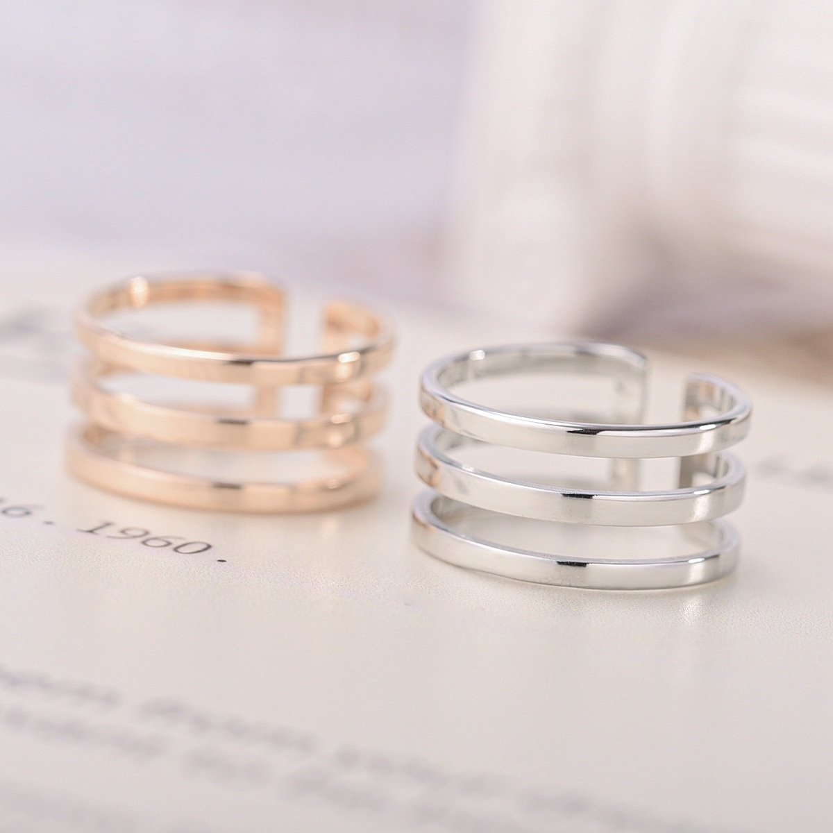 Ring TX-17261 - Gold/Pink