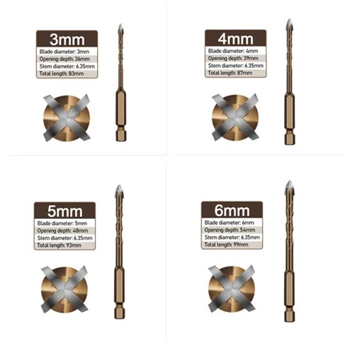 Cross drill - 12mm