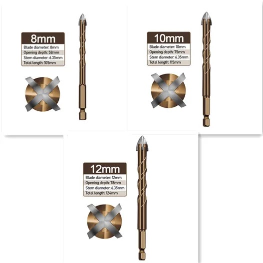 Cross drill - 12mm