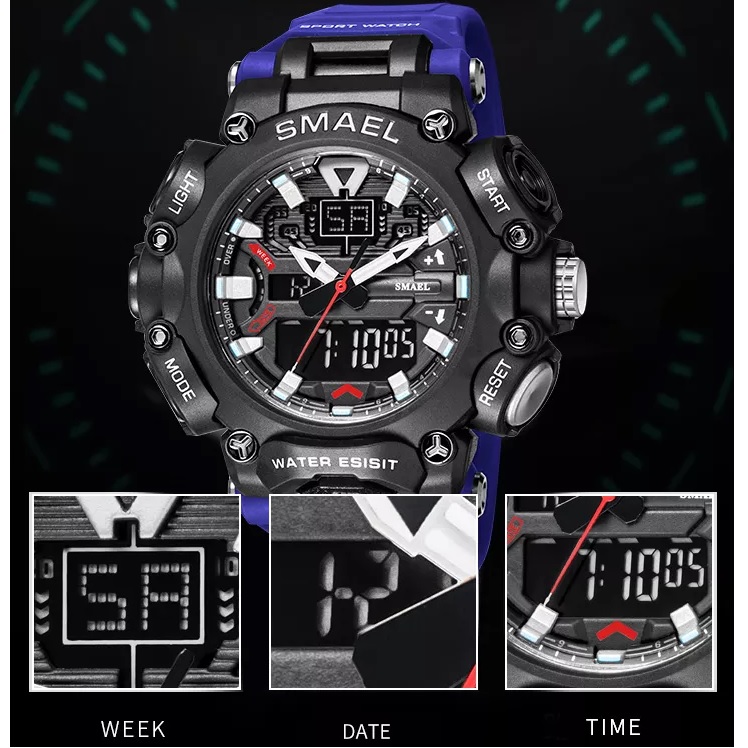 SMAEL ZA-14072 Watch - Red/Black