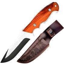 Outdoor Knife GD-39063 - Silver / Black / Brown