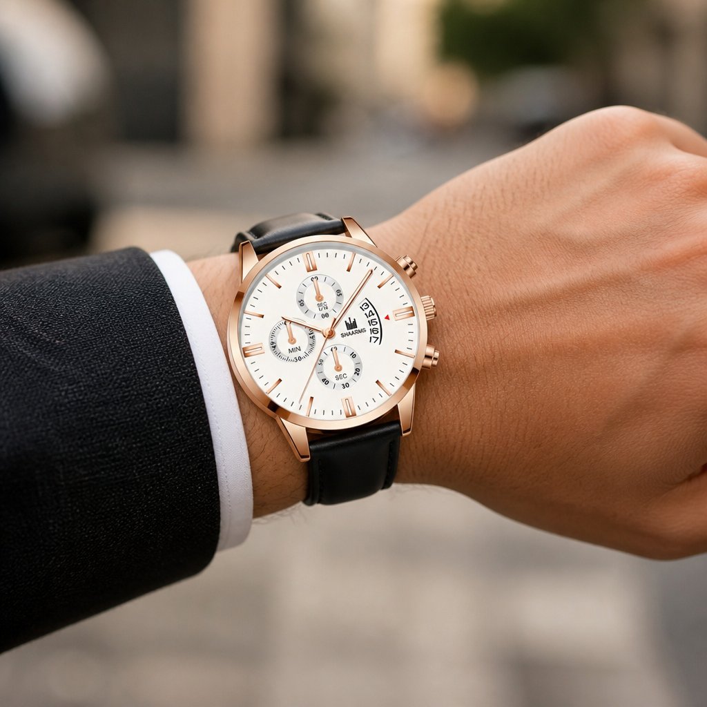 RA-11595 Watch - Black/Rose Gold