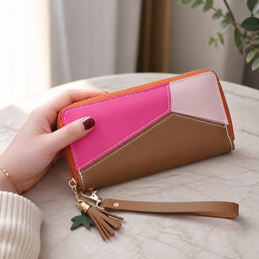 SI-12855 Wallet - Brown / Pink