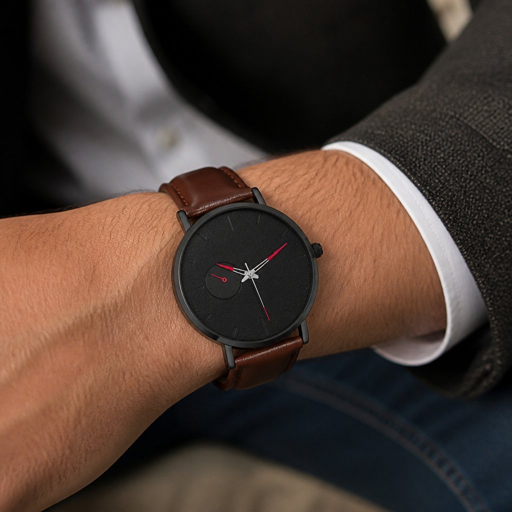 XE-13747 Watch - Brown / Red