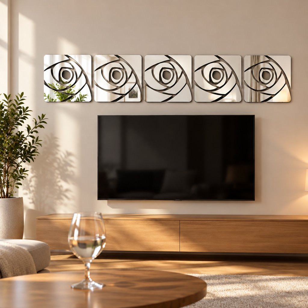 Mirror wall stickers - Roses